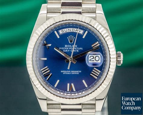 rolex day date white gold|rolex presidential 40mm white gold.